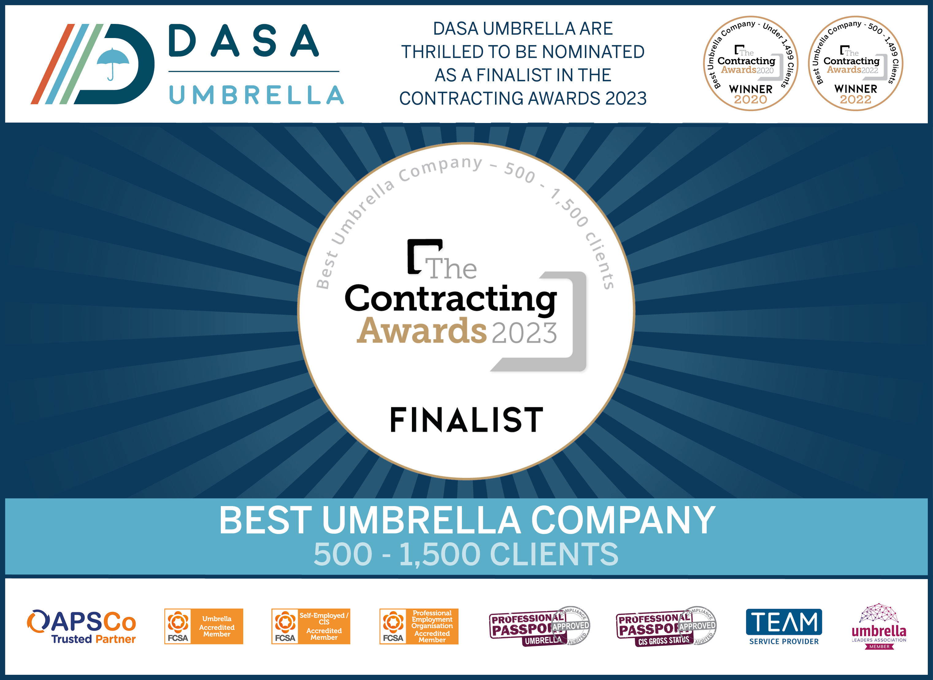 FINALIST AT THE CONTRACTING AWARDS 2023